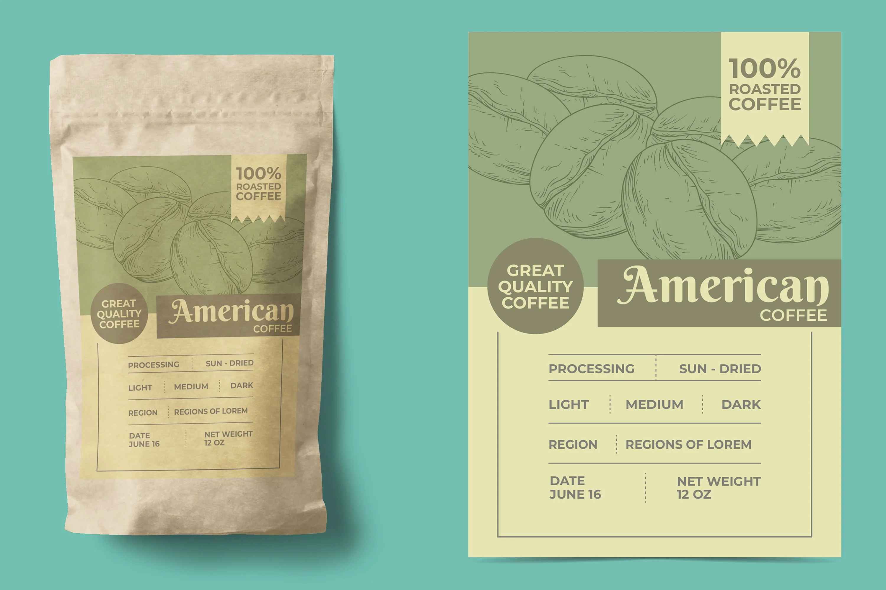 American Coffee Bag